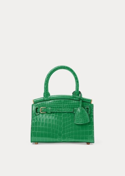 Bolsos De Mano Ralph Lauren Mujer Verdes - Alligator Mini RL50 - WRVET6029